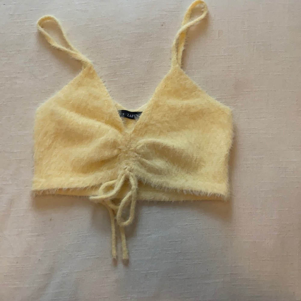 Zaful fuzzy crop tank. Size small.